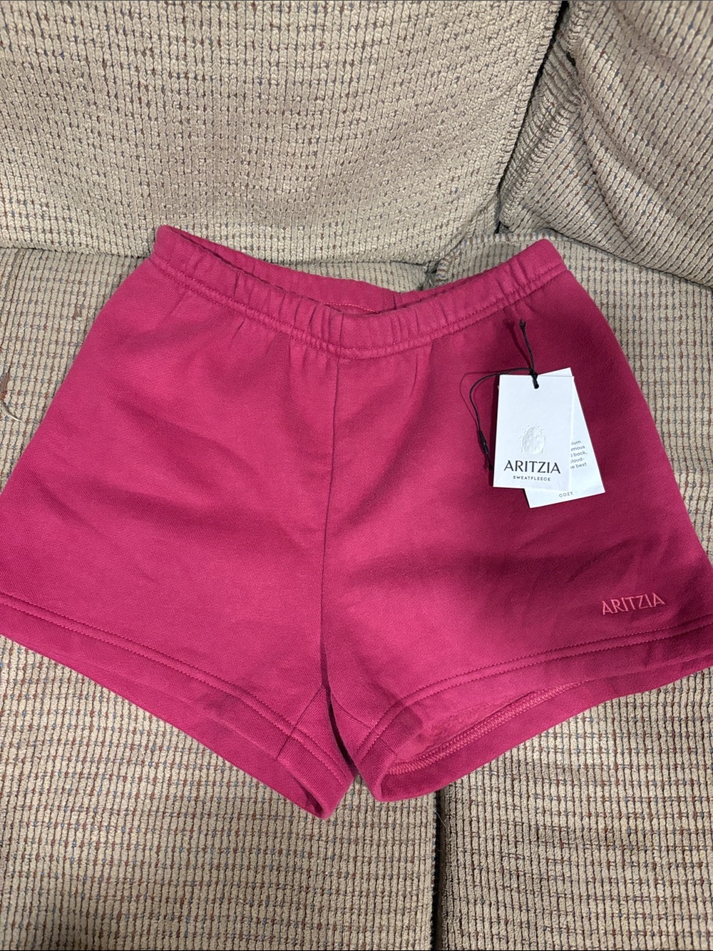 Aritzia Juicy Rose Elastic-Waist Athletic Shorts 2XS